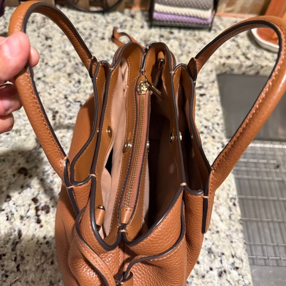 Kate Spade Brown Leather Handbag and Wallet Set 10x8 - Picture 8 of 11